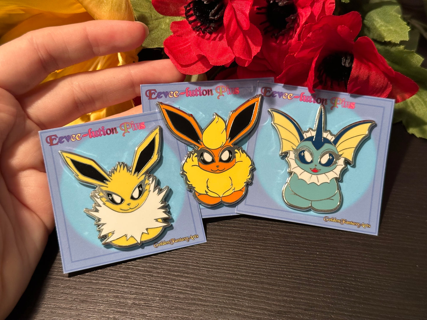 Eeveelution Pins  hard enamel 50 mm