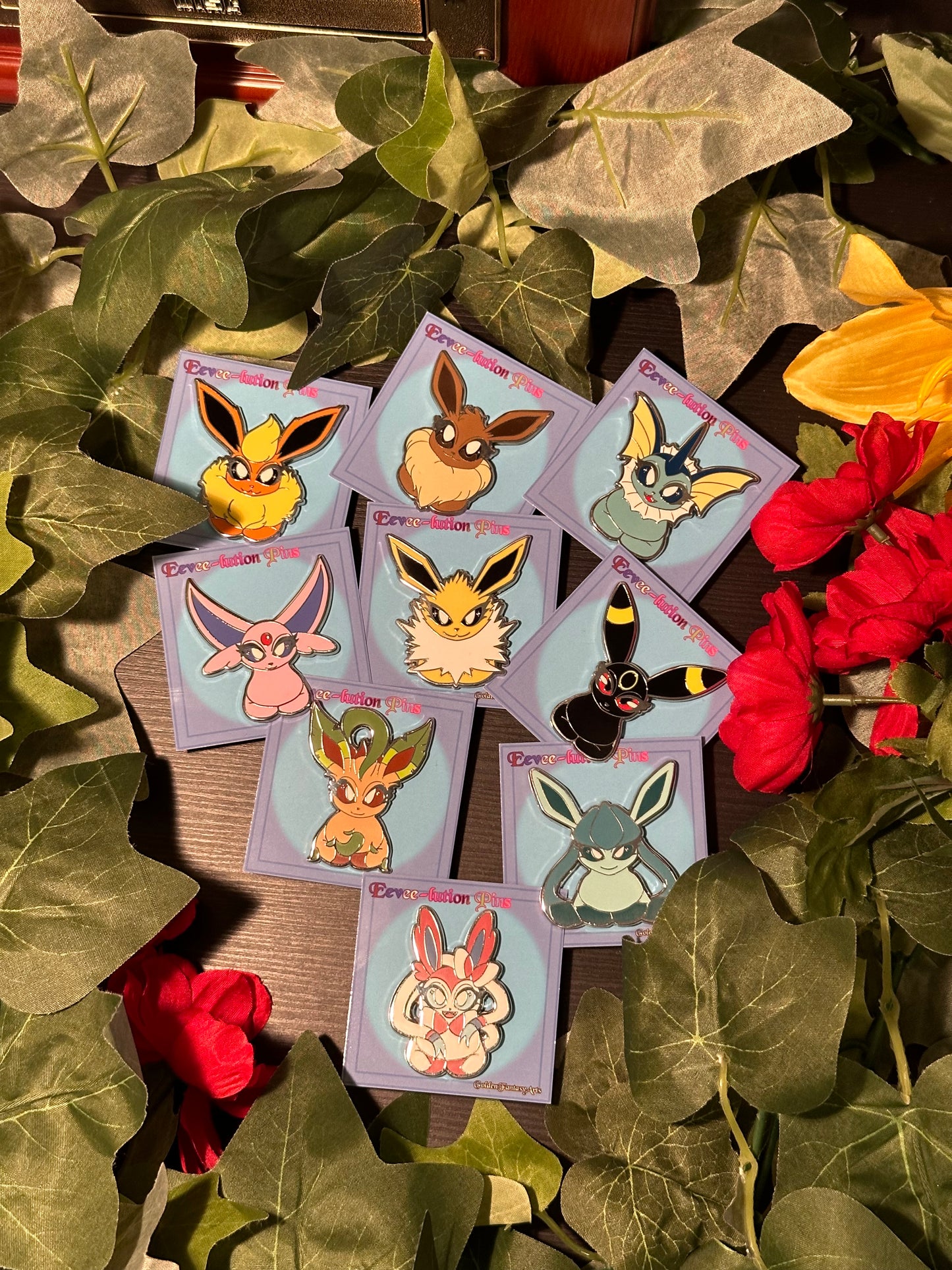 Eeveelution Pins  hard enamel 50 mm