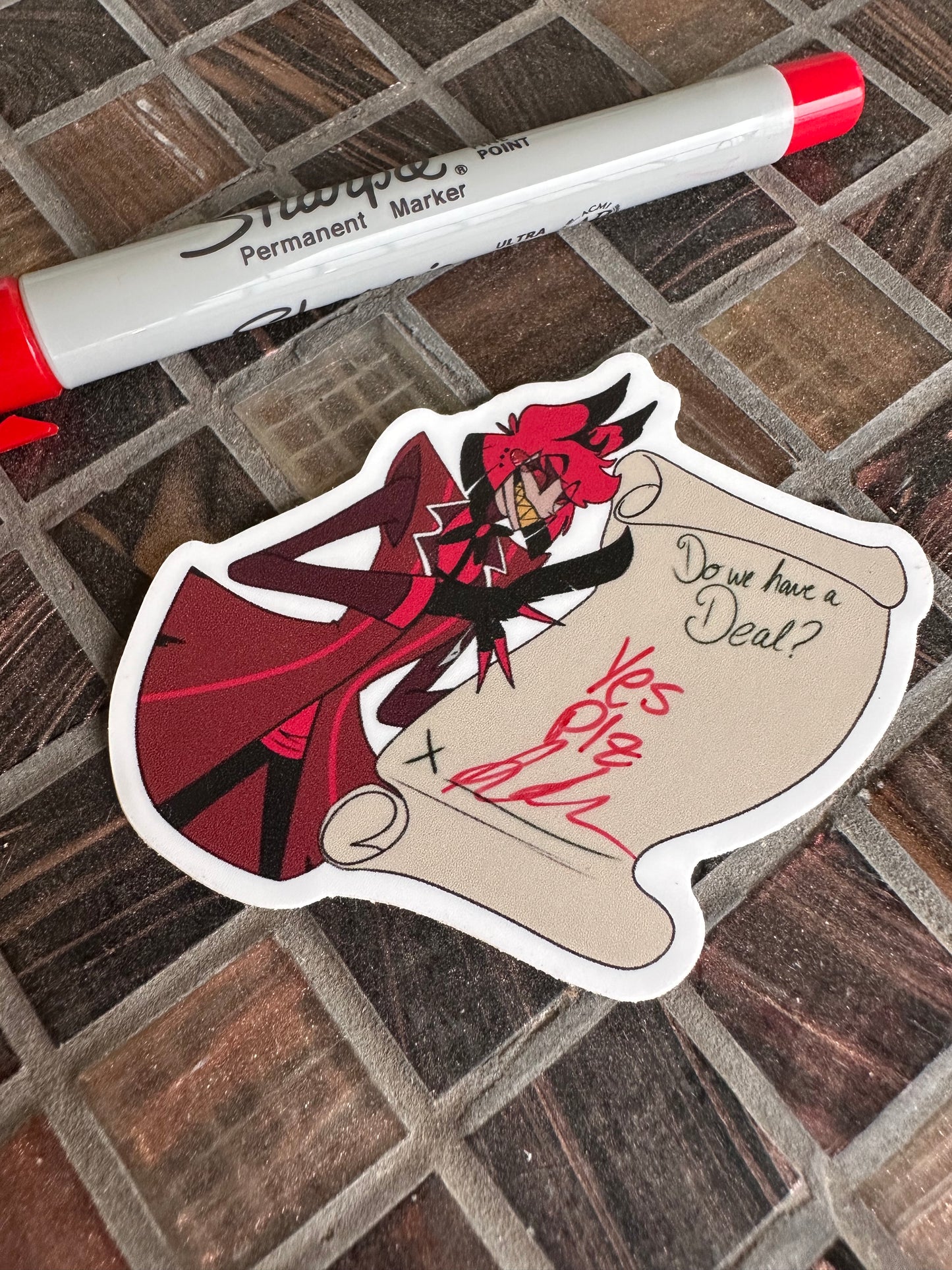 Dealmaker Alastor writable sticker