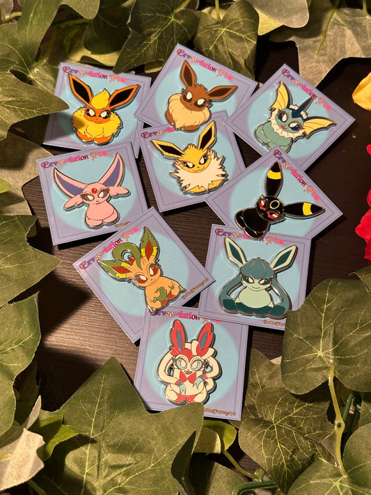 Eeveelution Pins  hard enamel 50 mm