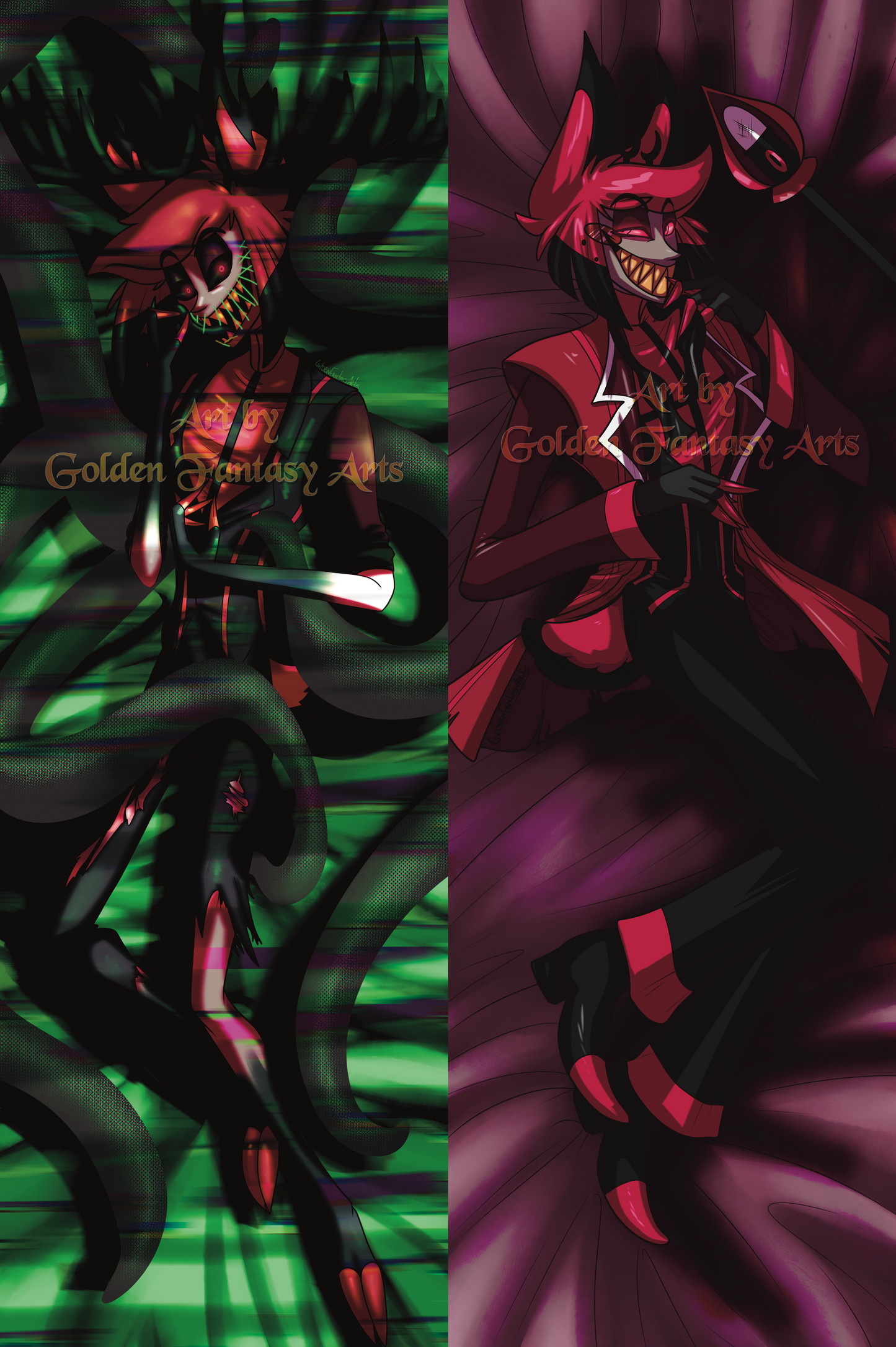 Alastor the Radio Demon Hazbin Hotel Horror dakimakura 50x150cm