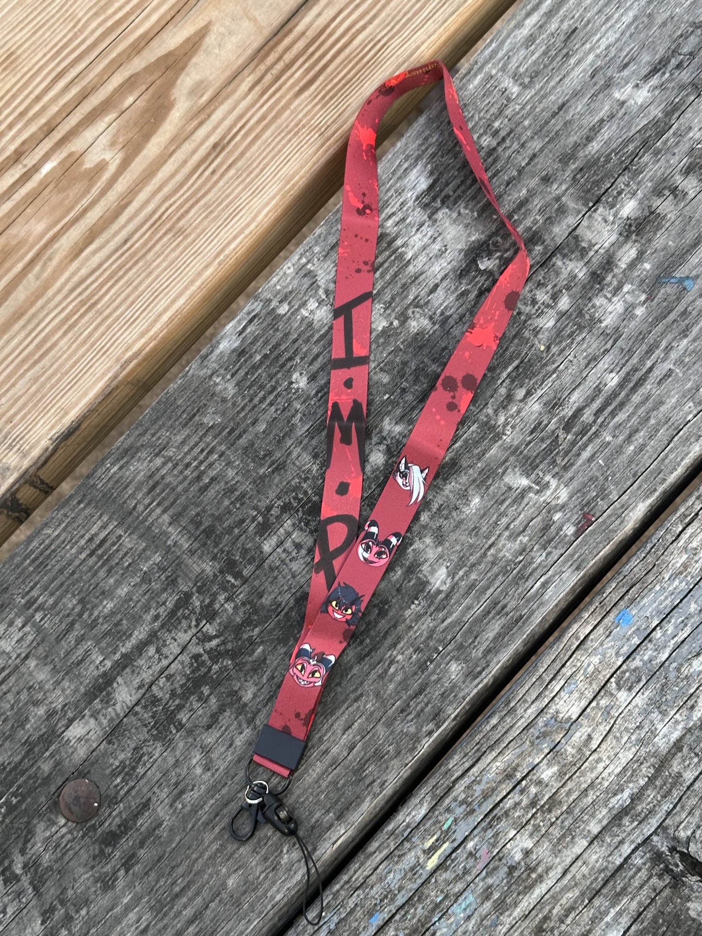 I.M.P. Helluva Boss character lanyard