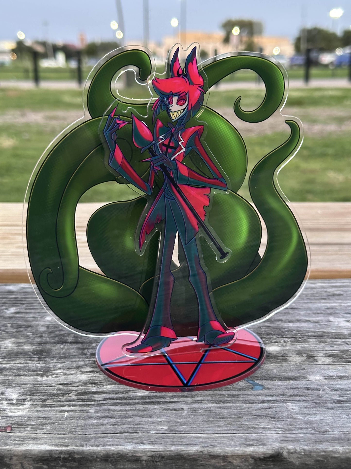 Alastor Radio Demon with Horror Tentacles Multi-Part Standee - 180 mm tall