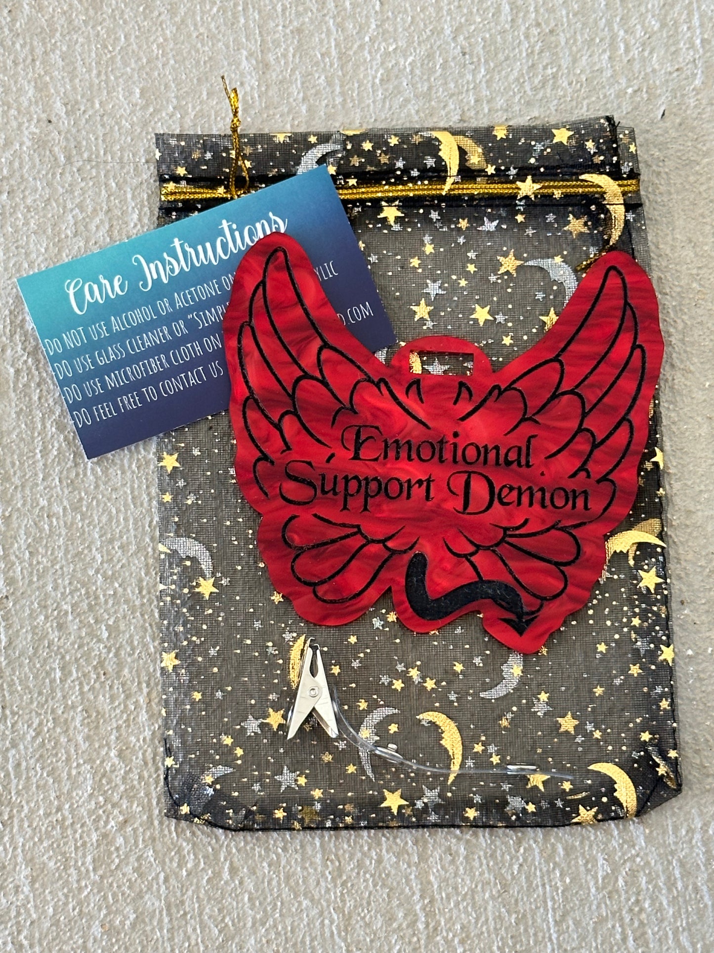 Good Omens Cosplay Angel and Demon Acrylic Badges