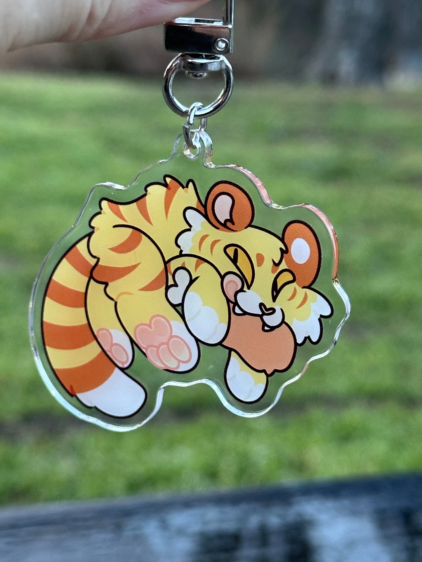 Golden Tiger keychain - 2.5 inch