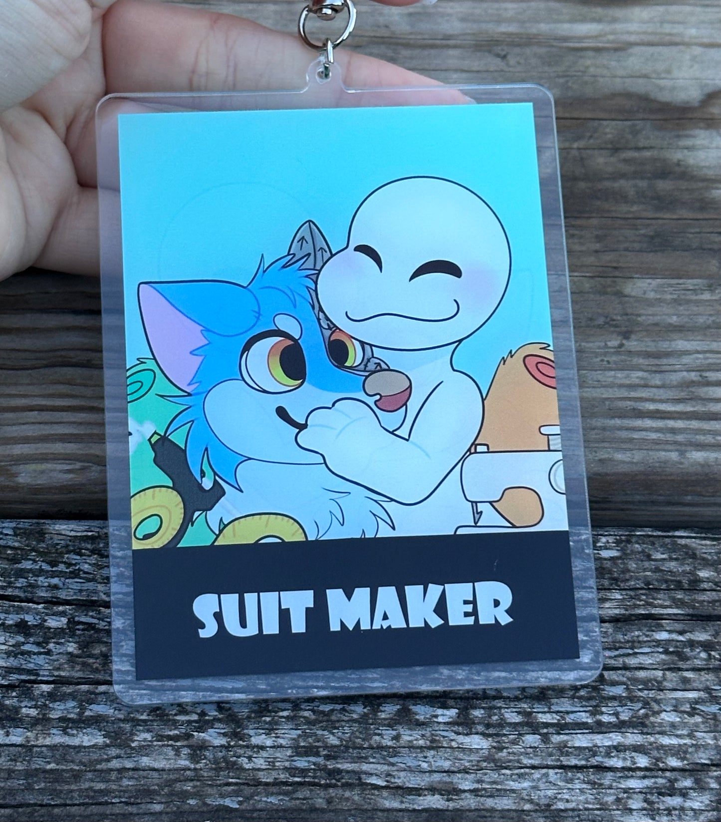 Fursuit badge I made my suit/Fursuit maker 4.5 inches tall