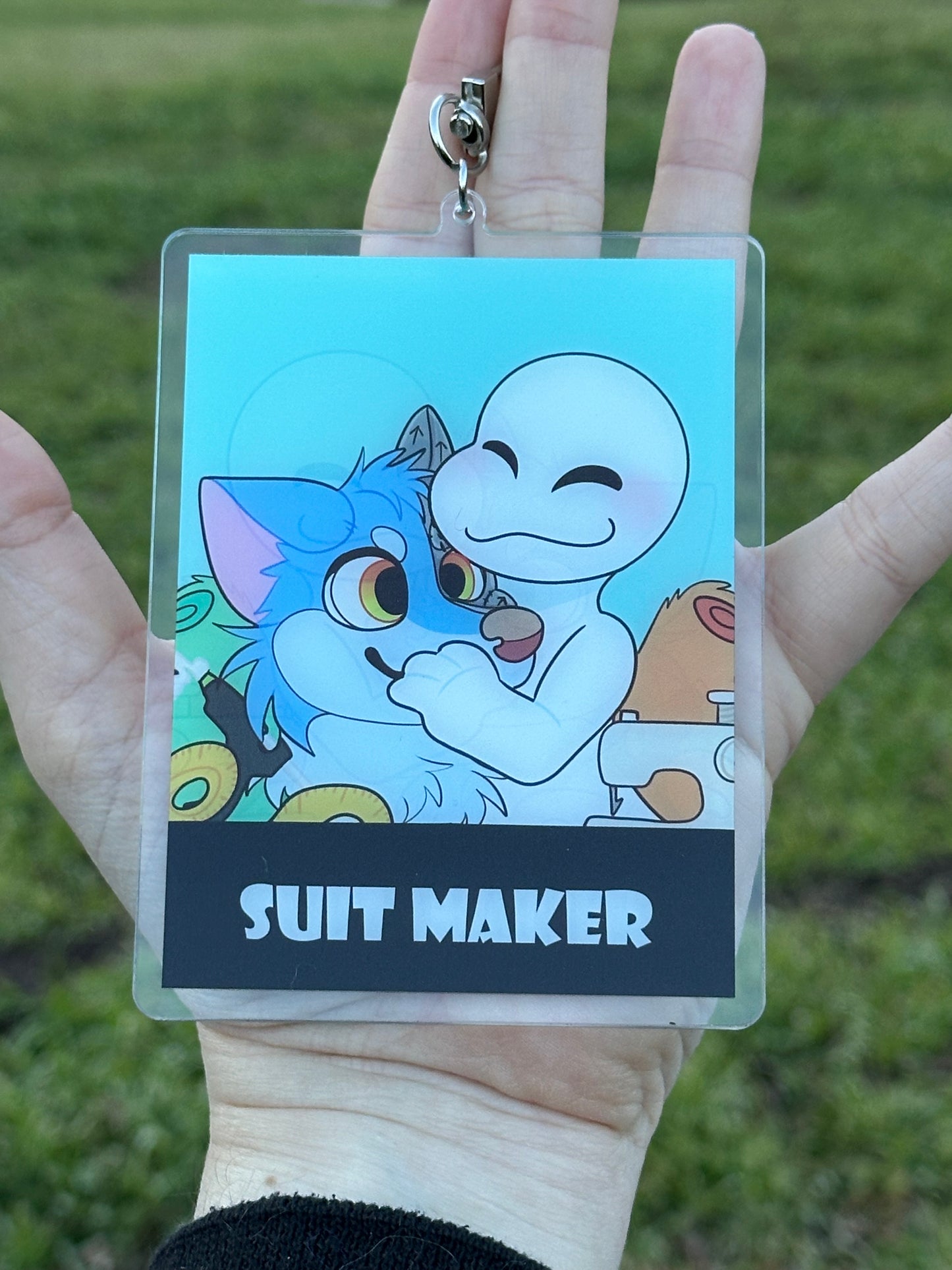 Fursuit badge I made my suit/Fursuit maker 4.5 inches tall