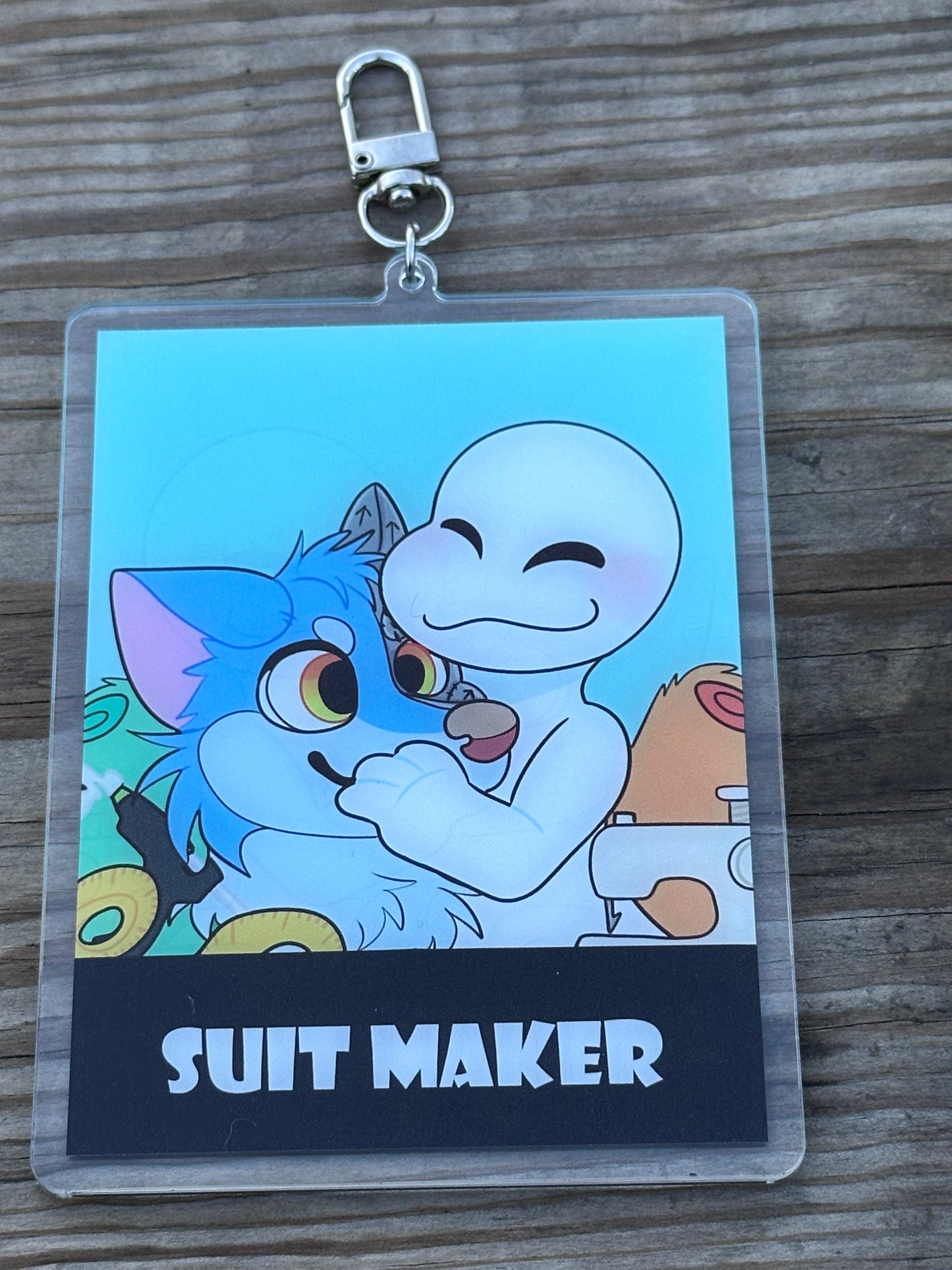 Fursuit badge I made my suit/Fursuit maker 4.5 inches tall