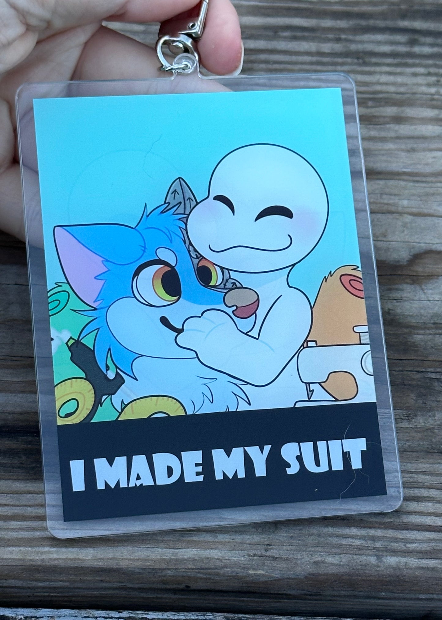 Fursuit badge I made my suit/Fursuit maker 4.5 inches tall