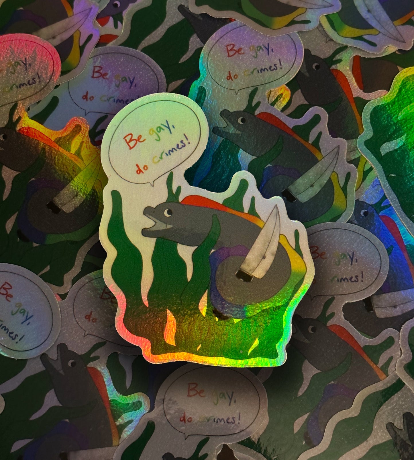 Gay Pride Eel stickers