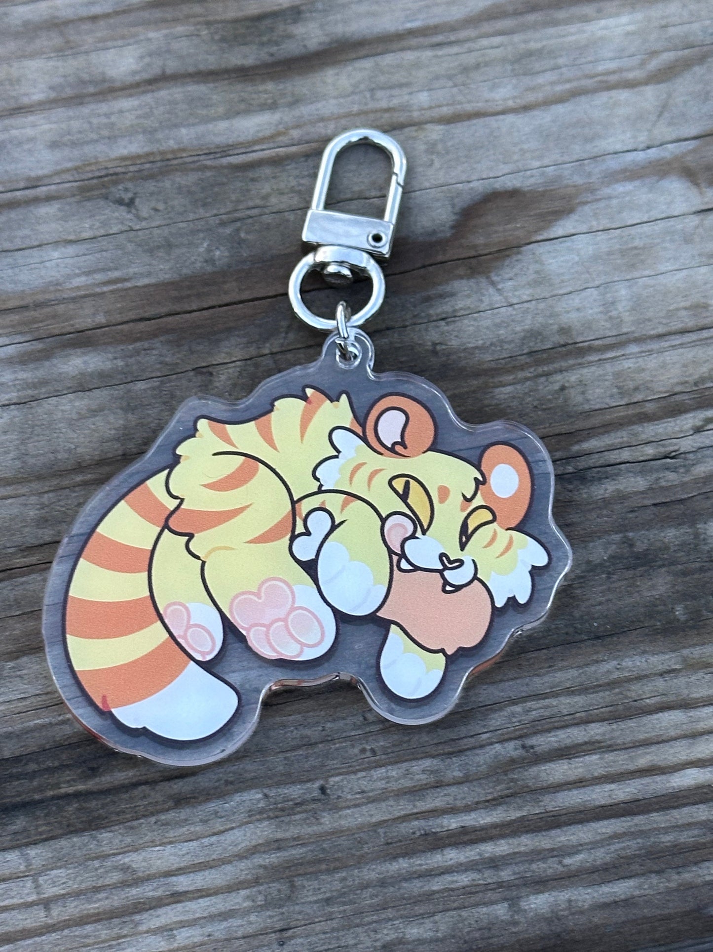 Golden Tiger keychain - 2.5 inch